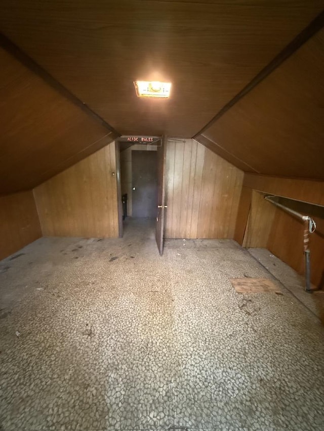 24576 W Norelius Ave, Round Lake, IL 60073 - bonus room with wooden walls and lofted ceiling