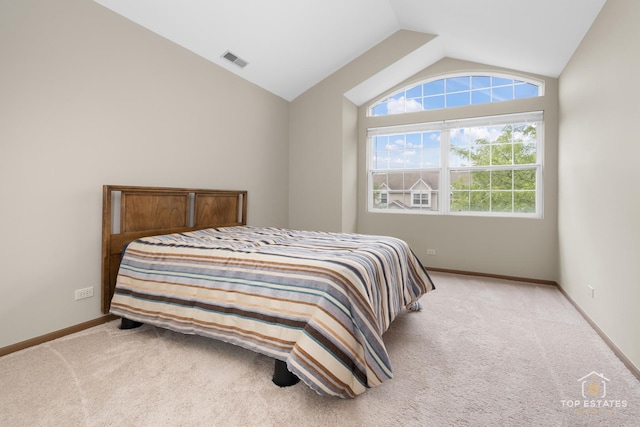 951 Viewpoint Dr, Lake In The Hills, IL 60156 - bedroom featuring vaulted ceiling and carpet flooring