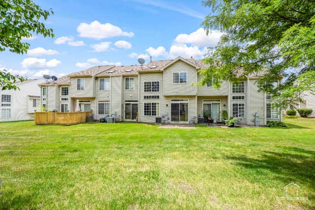 951 Viewpoint Dr, Lake In The Hills, IL 60156 - back of house with a yard and a patio