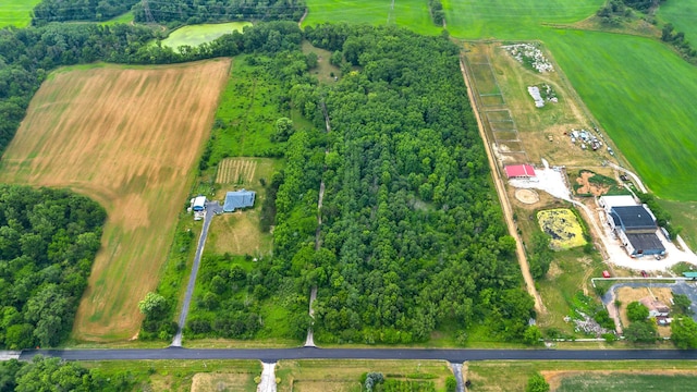 3457 W Hamilton Rd, Monee, IL 60449 - aerial view of property and surrounding area featuring property parcel outlined and rural landscape