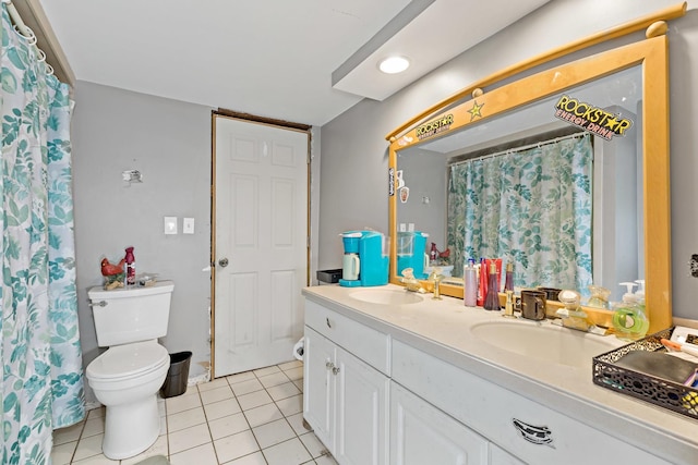 3457 W Hamilton Rd, Monee, IL 60449 - bathroom featuring double vanity and tile patterned flooring