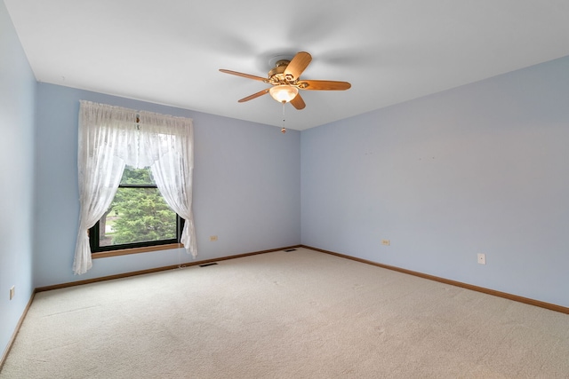 11016 Eaton Ct, Westchester, IL 60154 - carpeted empty room featuring ceiling fan and baseboards