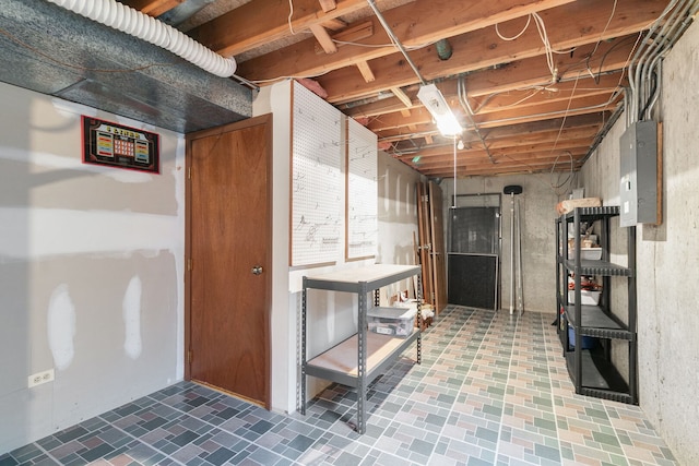 11016 Eaton Ct, Westchester, IL 60154 - unfinished basement featuring electric panel