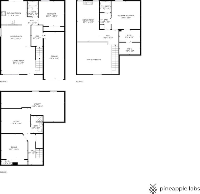 11016 Eaton Ct, Westchester, IL 60154 - view of floor plan / room layout