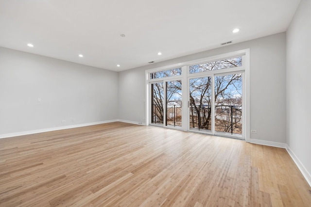 3130 W Walton St Unit 3, Chicago, IL 60622 - spare room featuring light wood-type flooring and recessed lighting