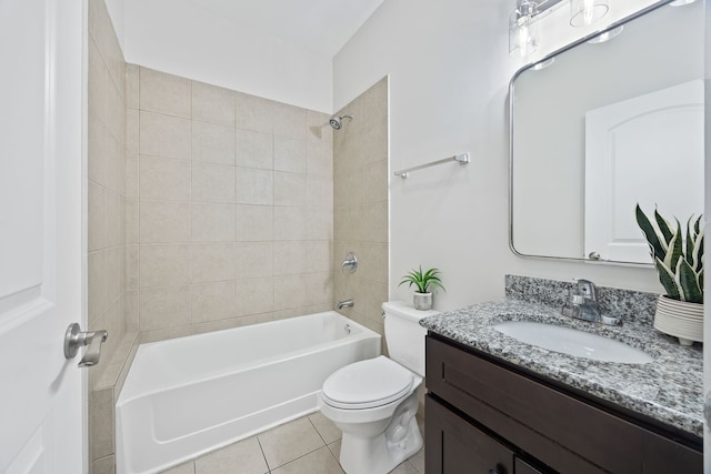 3130 W Walton St Unit 3, Chicago, IL 60622 - bathroom with vanity, tile patterned flooring, and shower / bathtub combination