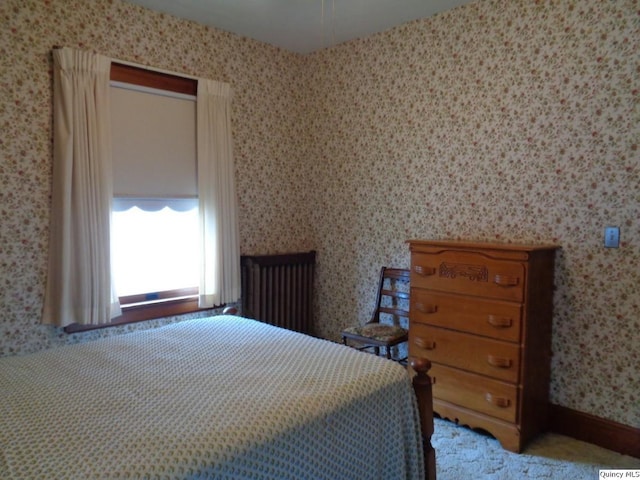 215 S 16th St, Quincy, IL 62301 - bedroom featuring wallpapered walls and carpet flooring