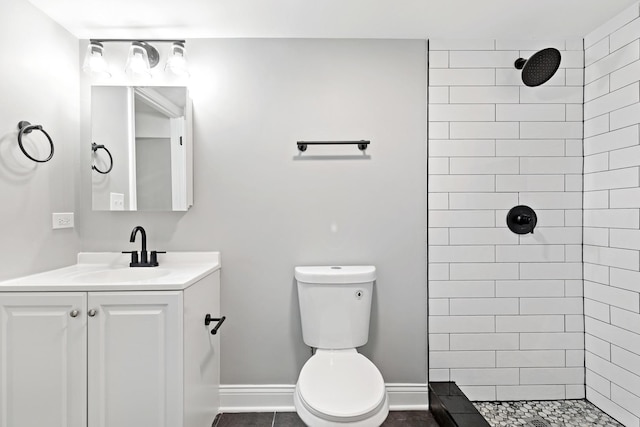293 Hickory St, Chicago Heights, IL 60411 - full bath with a tile shower and vanity
