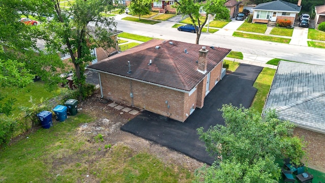 293 Hickory St, Chicago Heights, IL 60411 - aerial perspective of suburban area
