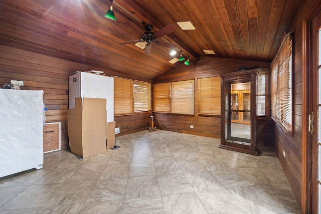 267 N Idlewild Ave, Mundelein, IL 60060 - unfurnished sunroom featuring lofted ceiling and french doors