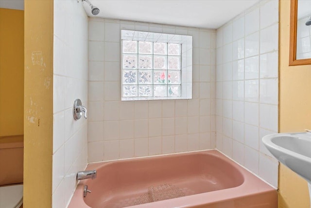 5330 S California Ave, Chicago, IL 60632 - bathroom with bathing tub / shower combination and a sink