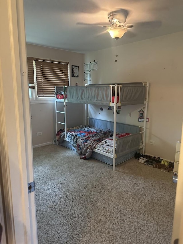 562 Willow Rd, Matteson, IL 60443 - bedroom with carpet floors and ceiling fan
