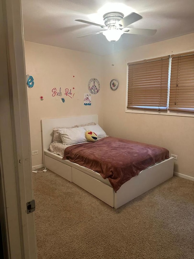 562 Willow Rd, Matteson, IL 60443 - bedroom with carpet and ceiling fan