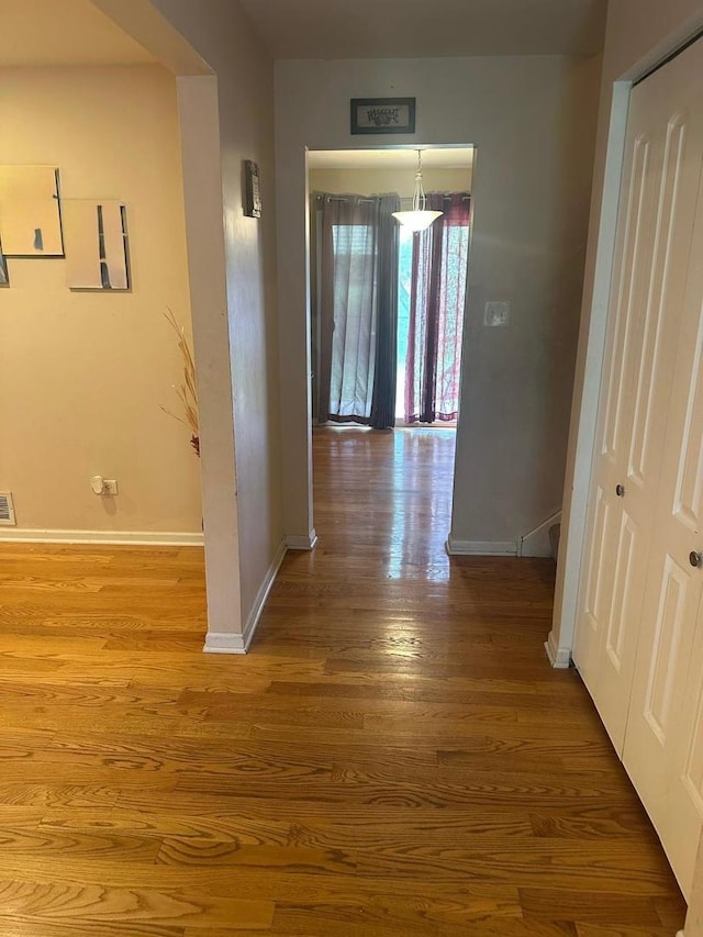562 Willow Rd, Matteson, IL 60443 - corridor featuring wood finished floors and baseboards