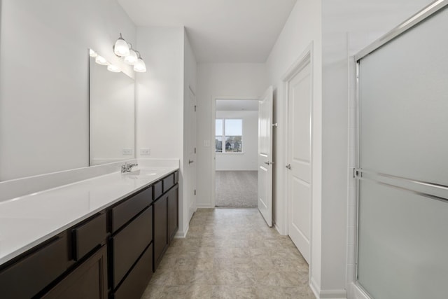 14628 S Azalia Cir, Plainfield, IL 60544 - full bath featuring vanity and a shower with shower door