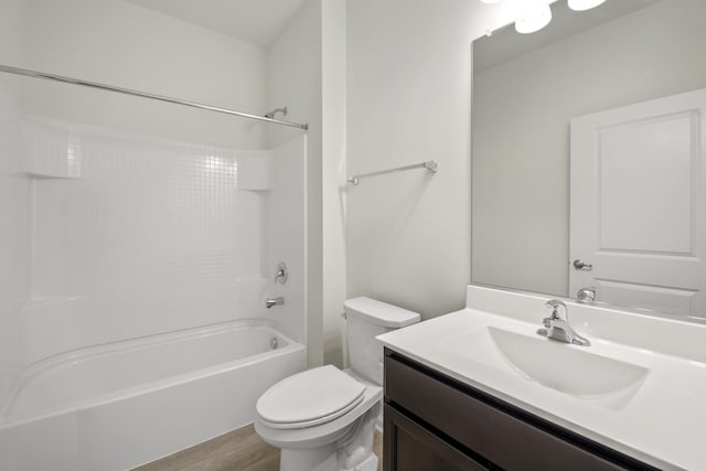 14628 S Azalia Cir, Plainfield, IL 60544 - full bathroom featuring vanity, tub / shower combination, and wood finished floors