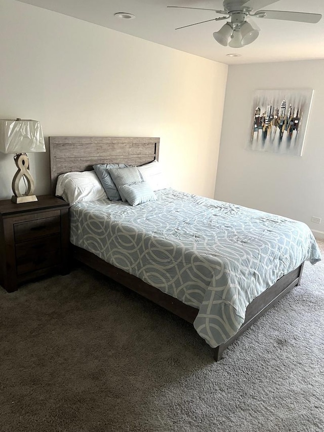 1039 Deerfield Pl Unit 1039, Highland Park, IL 60035 - carpeted bedroom featuring a ceiling fan