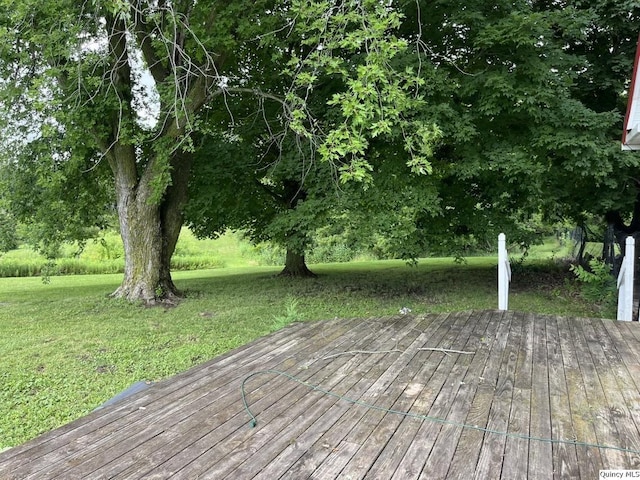 1550 N 2753rd Ln, Loraine, IL 62349 - wooden deck with a lawn