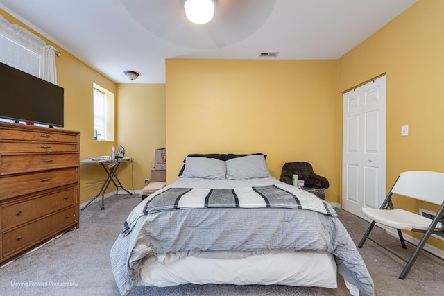 1423 E 68th St Unit 2, Chicago, IL 60637 - bedroom with carpet and a ceiling fan