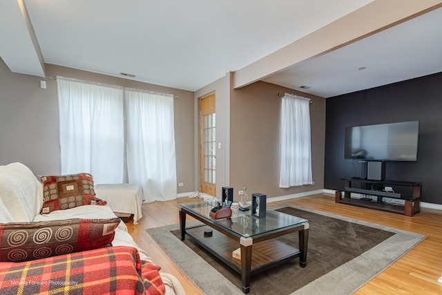 1423 E 68th St Unit 2, Chicago, IL 60637 - living area with wood finished floors and baseboards