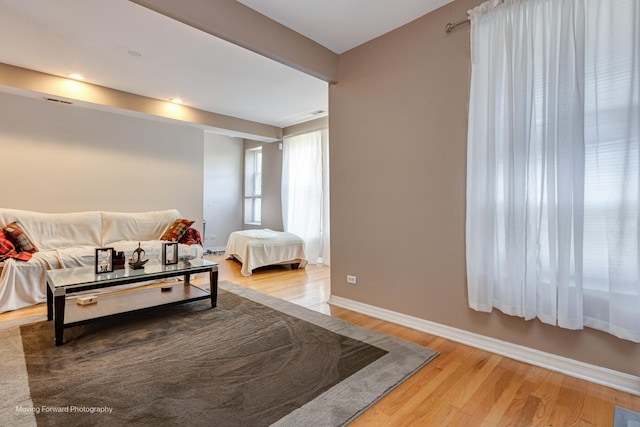 1423 E 68th St Unit 2, Chicago, IL 60637 - living area with wood finished floors and baseboards