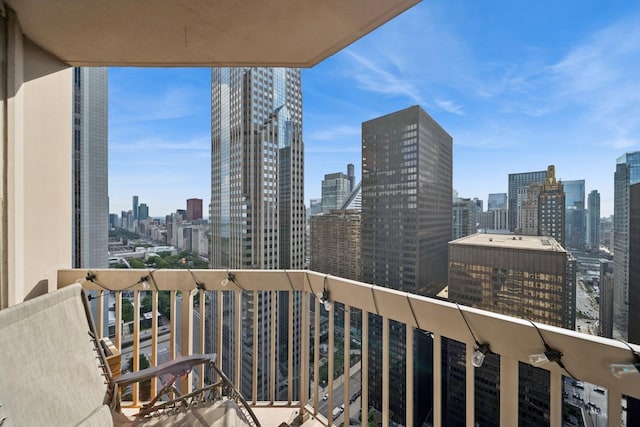 222 N Columbus Dr Unit 3702, Chicago, IL 60601 - balcony with a view of skyline