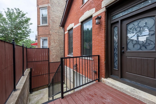 2012 W Coulter St, Chicago, IL 60608 - entrance to property with brick siding