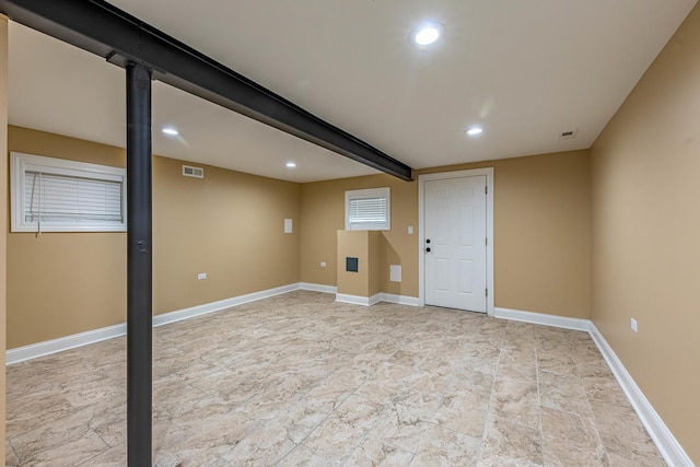 2012 W Coulter St, Chicago, IL 60608 - finished basement with recessed lighting and baseboards