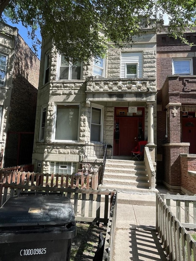 2724 W Flournoy St, Chicago, IL 60624 - view of front of house with stone siding