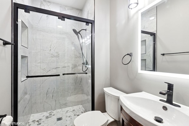2701 Hamman Way, Aurora, IL 60502 - bathroom featuring vanity and a shower stall