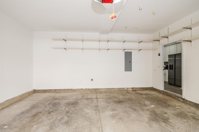 1114 Georgetown Way, Vernon Hills, IL 60061 - garage with electric panel and stainless steel fridge with ice dispenser