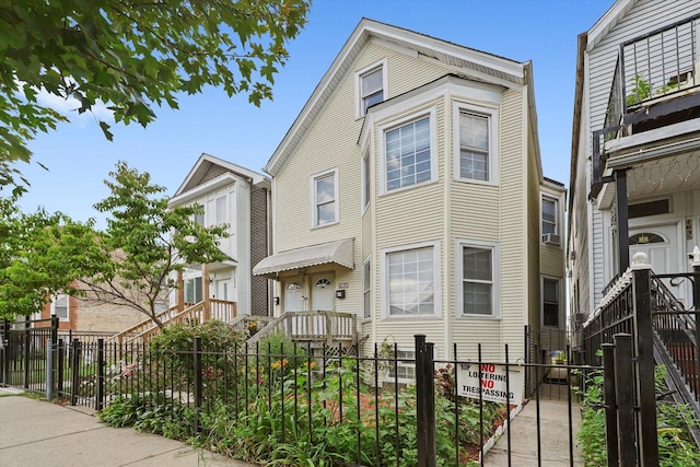 1637 N Keeler Ave, Chicago, IL 60639 - view of front of home with a fenced front yard