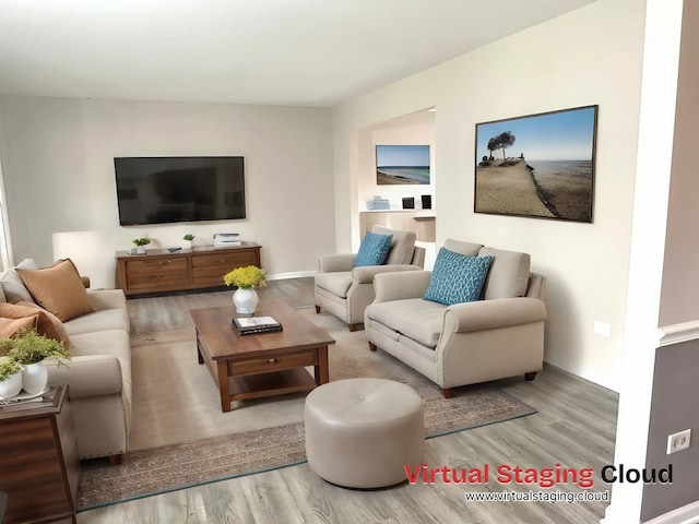 1734 Bishop Way, Mundelein, IL 60060 - living area with wood finished floors