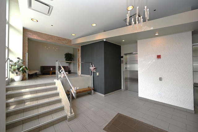 770 W Gladys Ave Unit 606, Chicago, IL 60661 - building lobby featuring recessed lighting
