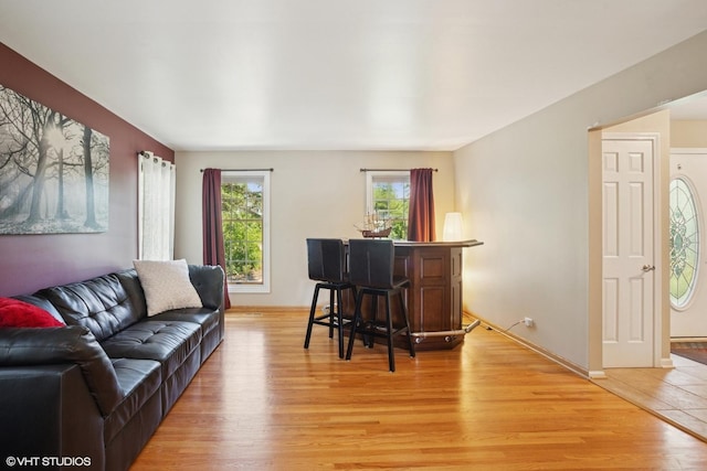 523 N Ela Rd, Barrington, IL 60010 - living room with light wood-type flooring and baseboards
