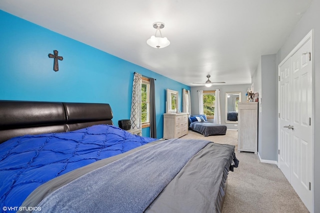 523 N Ela Rd, Barrington, IL 60010 - bedroom featuring carpet flooring and a ceiling fan