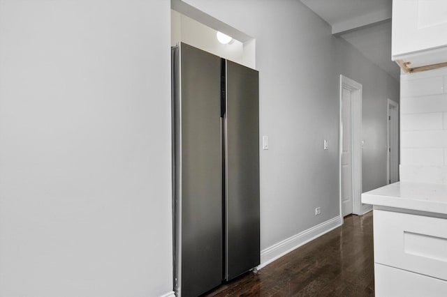 4426 S Artesian Ave, Chicago, IL 60632 - corridor with dark wood-style flooring and baseboards