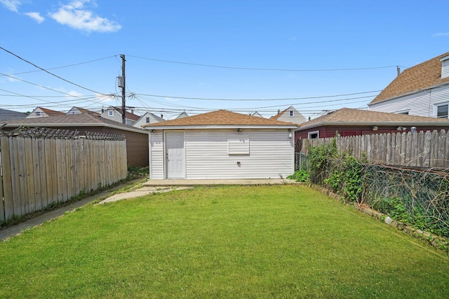 4426 S Artesian Ave, Chicago, IL 60632 - fenced backyard with an outbuilding