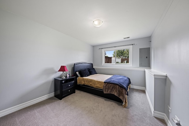 8331 W Chestnut Ct, Frankfort, IL 60423 - carpeted bedroom featuring electric panel and baseboards