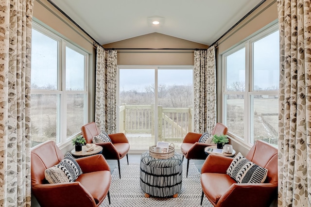1743 Breton Ave, North Aurora, IL 60542 - sunroom / solarium featuring vaulted ceiling and healthy amount of natural light