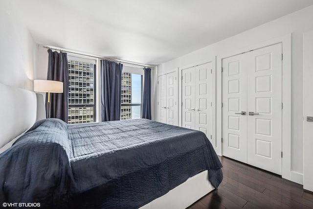 260 E Chestnut St Unit 1210, Chicago, IL 60611 - bedroom featuring wood finished floors and two closets