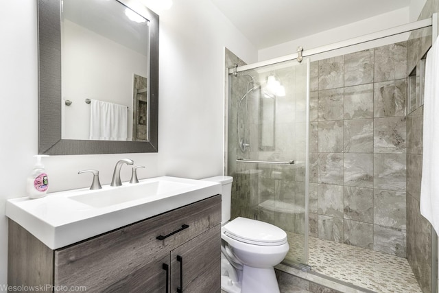 2004 Pine Dr, Mchenry, IL 60051 - bathroom featuring a stall shower and vanity