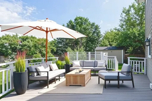 2004 Pine Dr, Mchenry, IL 60051 - deck with an outdoor living space and a storage shed