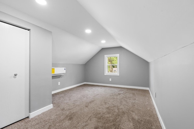 526 S Calumet Ave, Aurora, IL 60506 - bonus room featuring carpet flooring, vaulted ceiling, and recessed lighting