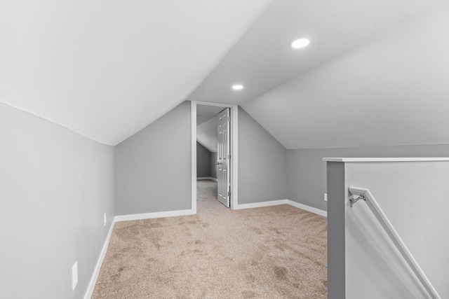 526 S Calumet Ave, Aurora, IL 60506 - bonus room with carpet floors, lofted ceiling, and recessed lighting