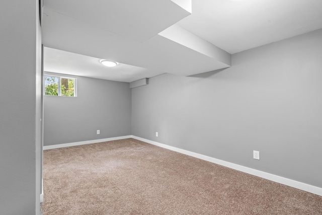 526 S Calumet Ave, Aurora, IL 60506 - below grade area with carpet flooring and baseboards