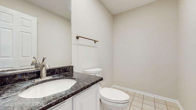 1291 White Chapel Ln, Algonquin, IL 60102 - half bath with vanity and tile patterned floors