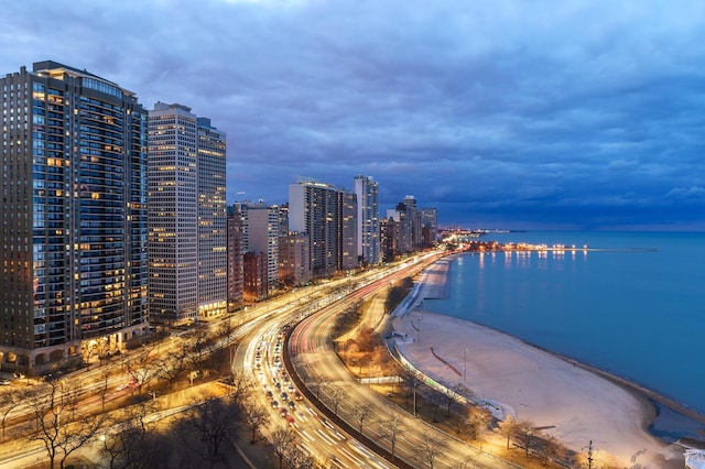 189 E Lake Shore Dr Unit Ph18, Chicago, IL 60611 - water view with nearby urban area