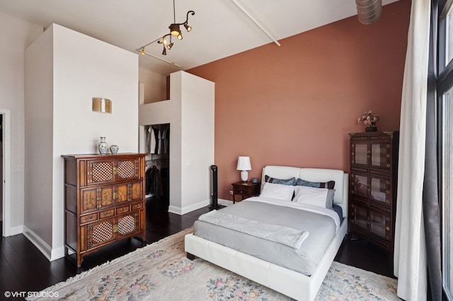1524 S Sangamon St Unit 802, Chicago, IL 60608 - bedroom with wood finished floors and high vaulted ceiling