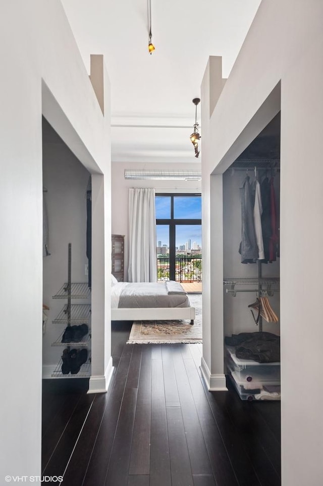 1524 S Sangamon St Unit 802, Chicago, IL 60608 - corridor featuring hardwood / wood-style flooring and baseboards